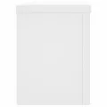 Supports pour plantes 2 pcs blanc 15x15x20 cm bois d'ingénierie