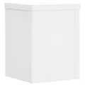 Supports pour plantes 2 pcs blanc 15x15x20 cm bois d'ingénierie