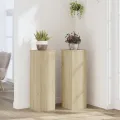 Supports pour plantes 2 pcs chêne sonoma bois d'ingénierie