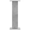 Supports pour plantes 2 pcs gris béton bois d'ingénierie