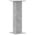 Supports pour plantes 2 pcs gris béton bois d'ingénierie
