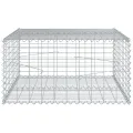 Panier gabion avec couvercle 100x100x50 cm fer galvanisé