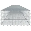 Panier gabion avec couvercle 700x100x50 cm fer galvanisé