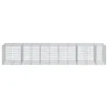 Panier gabion avec couvercle 550x100x100 cm fer galvanisé