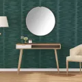 Panneaux muraux 24 pcs vert 50x50 cm XPS 6 m² pierre