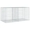 Panier gabion avec couvercle 200x100x100 cm fer galvanisé