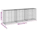 Panier gabion avec couvercle 300x50x100 cm fer galvanisé