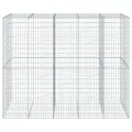 Panier gabion avec couvercle 250x100x200 cm fer galvanisé