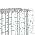 Panier gabion avec couvercle 700x100x100 cm fer galvanisé