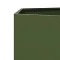 Jardinière vert olive hexagone 138x120x45 cm acier