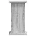 Support pour plantes sonoma gris 33x33x60 cm bois d'ingénierie