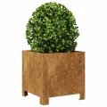 Jardinières 2 pcs 30x30x30 cm acier résistant aux intempéries