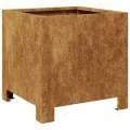 Jardinières 2 pcs 30x30x30 cm acier résistant aux intempéries
