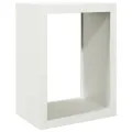 Portant de bois de chauffage blanc 60x40x80 cm acier