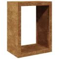 VidaXL Étagère à bois 60x40x80 cm acier résistant aux intempéries