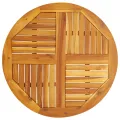 Dessus de table Ø80x2,2 cm rond bois massif d'acacia