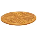 Dessus de table Ø80x2,2 cm rond bois massif d'acacia
