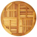 Dessus de table Ø80x2,2 cm rond bois massif d'acacia