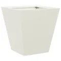 Jardinière blanc 30x30x30 cm acier