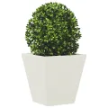 Jardinière blanc 30x30x30 cm acier