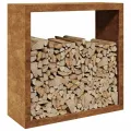 VidaXL Étagère à bois 100x40x100 cm acier résistant aux intempéries