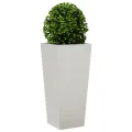 Jardinières 2 pcs 35x35x75 cm acier inoxydable