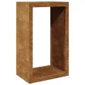 VidaXL Étagère à bois 60x40x100 cm acier résistant aux intempéries