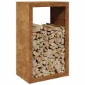 VidaXL Étagère à bois 60x40x100 cm acier résistant aux intempéries