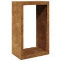 VidaXL Étagère à bois 60x40x100 cm acier résistant aux intempéries