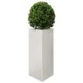 Jardinières 2 pcs triangulaire 40x40x75 cm acier inoxydable