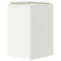 Jardinières 2 pcs blanc hexagone 46x40x45 cm acier