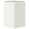 Jardinières 2 pcs blanc hexagone 46x40x45 cm acier