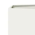 Jardinières 2 pcs blanc hexagone 46x40x45 cm acier