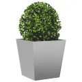 Jardinières 2 pcs 40x40x40 cm acier galvanisé