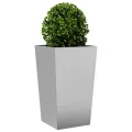 Jardinières 2 pcs 45x45x75 cm acier galvanisé