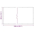 Bâche transparente avec œillets 3x10 m PVC