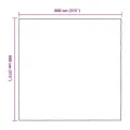 Bâche transparente avec œillets 8x8 m polyéthylène