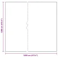 Bâche transparente avec œillets 12x12 m polyéthylène