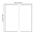 Bâche transparente avec œillets 6x10 m polyéthylène
