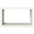 Portant de bois de chauffage blanc 100x40x60 cm acier