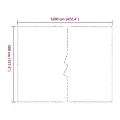 Bâche transparente avec œillets 4x12 m polyéthylène