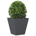 Jardinière anthracite 30x30x30 cm acier