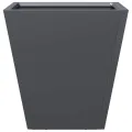 Jardinière anthracite 30x30x30 cm acier