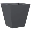 Jardinière anthracite 30x30x30 cm acier