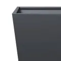 Jardinière anthracite 30x30x30 cm acier