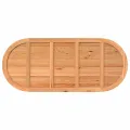 Dessus de table 280x120x4 cm bois de chêne massif ovale