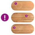Dessus de table 280x120x4 cm bois de chêne massif ovale