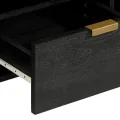Meuble TV noir 100x33x46 cm bois d'ingénierie