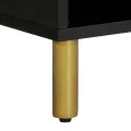 Meuble TV noir 100x33x46 cm bois d'ingénierie