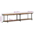 Meuble TV 200x42x40 cm bois d'acacia massif